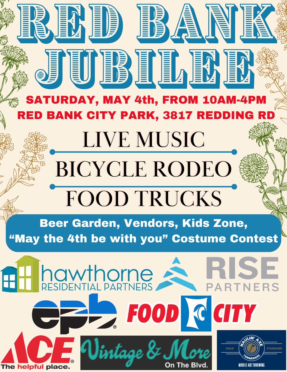 43rd Annual Red Bank Jubilee Set for Saturday, May 4th At Red Bank City